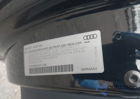2018 Audi A5 2.0T Premium from USA, damaged, VIN WAUTNAF56JA011360